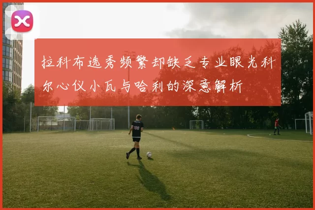 拉科布选秀频繁却缺乏专业眼光科尔心仪小瓦与哈利的深意解析