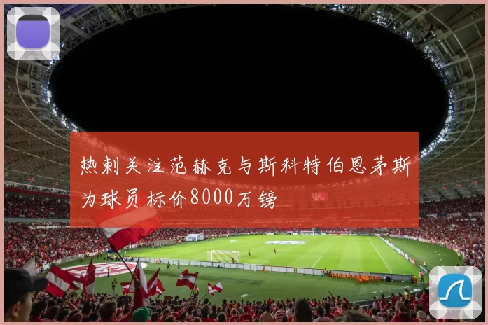 热刺关注范赫克与斯科特伯恩茅斯为球员标价8000万镑